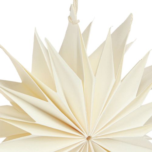 Artículo Estrellas de papel adornos para árboles estrellas oro blanco Ø15cm 6 piezas