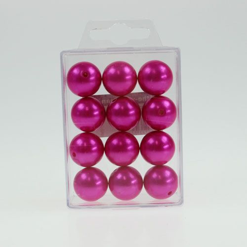 Artículo Perlas decorativas Ø2cm rosa 12uds