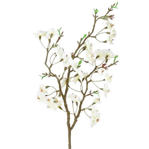 Floristik24 Rama de flor de durazno artificial crema primavera 69cm