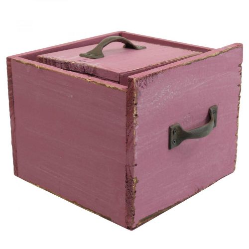 Artículo Cajón para plantas jardinera madera violeta 12,5/16cm juego de 2