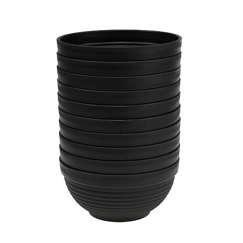Artículo R-cup plástico antracita Ø17cm, 10uds