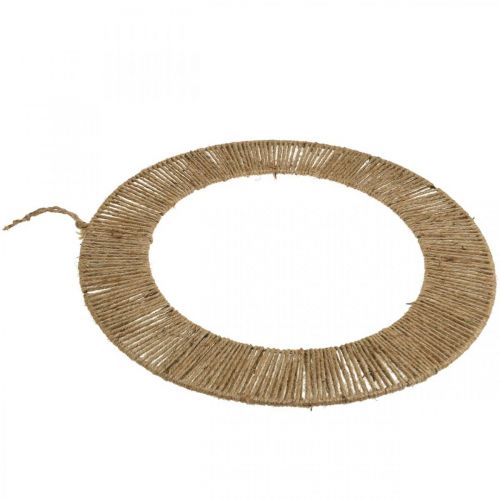 Artículo Decoración de pared anillo de decoración de verano para colgar yute boho, metal Ø49cm