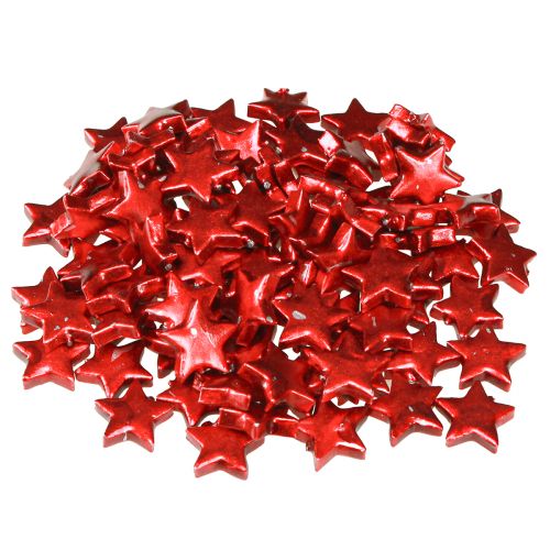 Artículo Estrellas rojas navideñas pintadas Ø2,5cm – 2.ª opción – 96 piezas