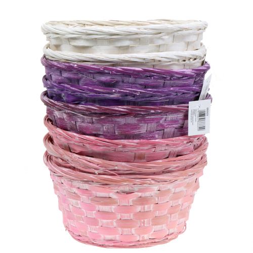 Artículo Chip bowl redondo violeta/blanco/rosa Ø19cm 8 piezas