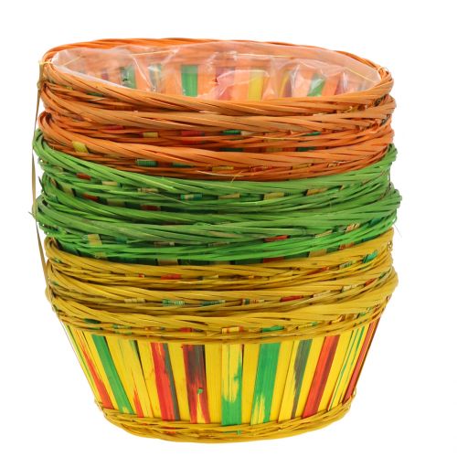 Artículo Cesta para patatas fritas redonda de colores Ø25cm 9 piezas