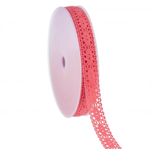 Cinta de encaje cinta decorativa cinta de regalo rosa W18mm L20m