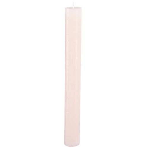 Velas lisas velas de palo rosa rosa claro 34x300mm 4 piezas