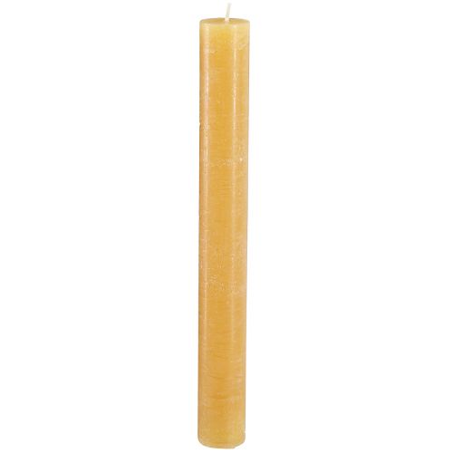 Velas cónicas lisas miel 34x300mm 4uds