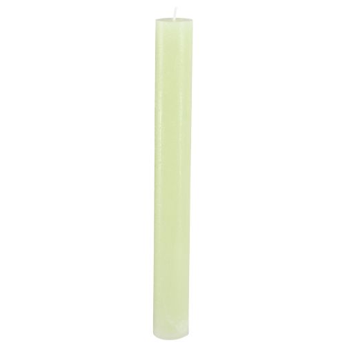 Velas de palo velas color verde lima unicolor 34x300mm 4 piezas