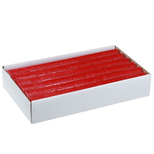 Artículo Velas cónicas velas teñidas de rojo 21×240mm 12ud