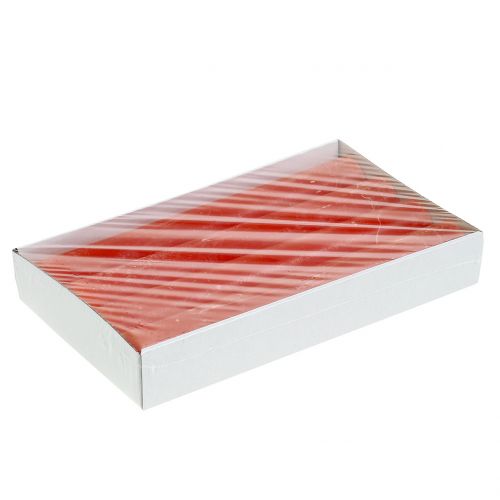 Artículo Velas cónicas monocolor naranja 34mm x 240mm 4ud