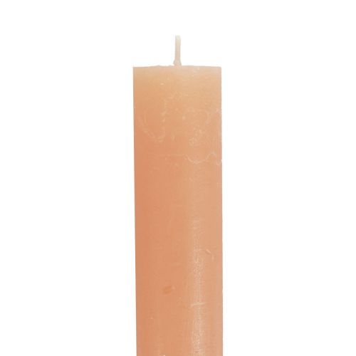 Artículo Velas cónicas velas color melocotón naranja 34×300mm 4 piezas