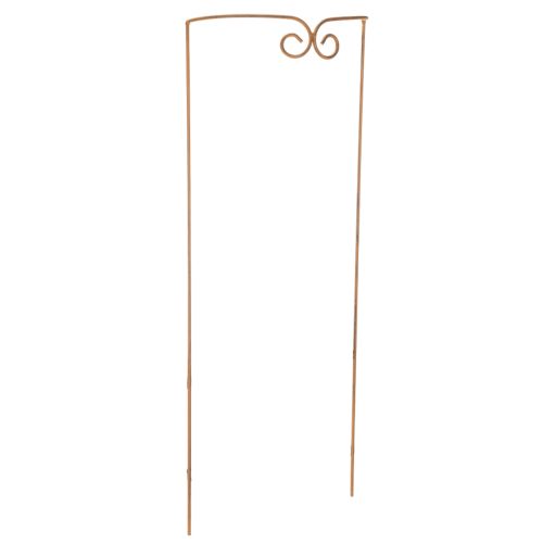 Artículo Enrejado, ayuda para trepar, elemento decorativo curvo para macizos de flores y macetas, 75 cm