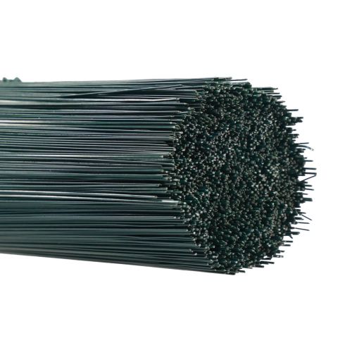 Artículo Cable enchufable alambre floral verde alambre Ø0,4mm 30cm 1kg