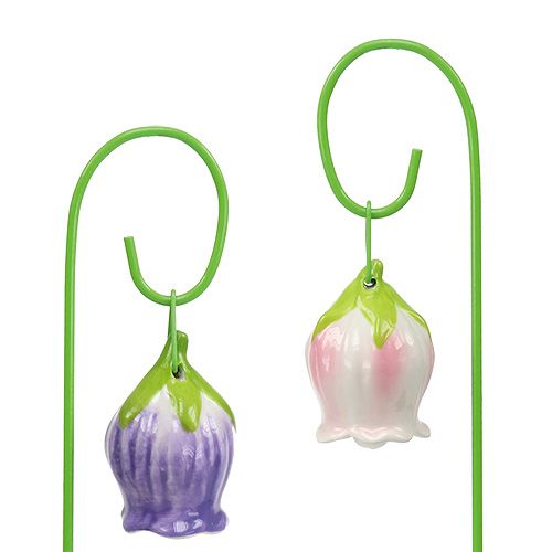 Floristik24 Enchufe flores de cerámica 5cm 28cm 8pcs