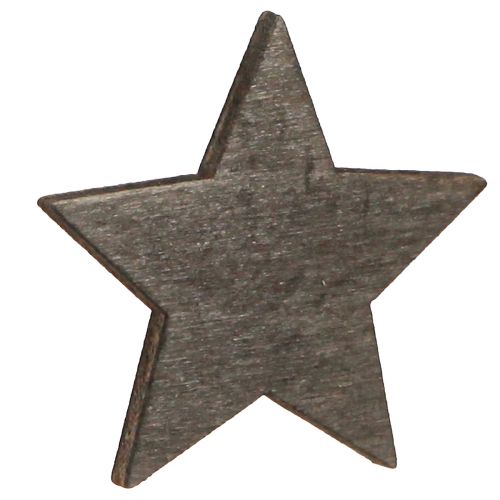 Artículo Estrellas para esparcir decoración de madera Navidad Ø4cm 72 piezas