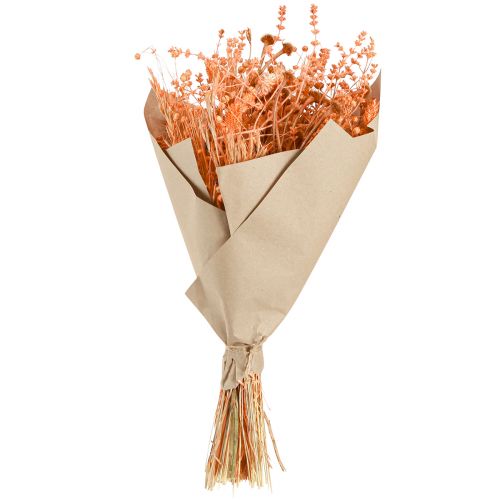 Artículo Ramo de flores secas naranja albaricoque ramo seco 45cm 80g