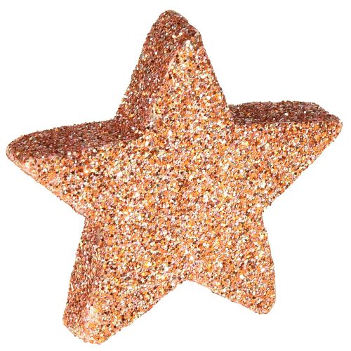 Artículo Decoración dispersa Estrellas navideñas estrellas dispersas rosa Ø4/5cm 40 piezas