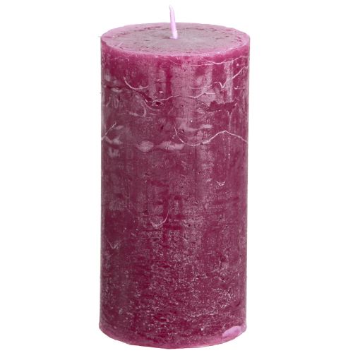 Velas de pilar lisas Velas Berry violeta 50×100cm 4 piezas