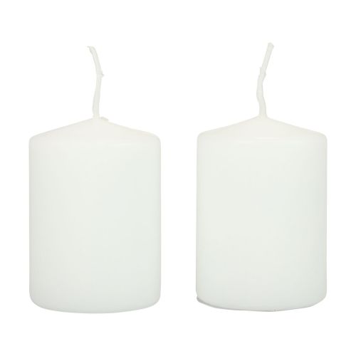 Velas de pilar velas blancas H70mm Ø50mm 12ud-618442-004