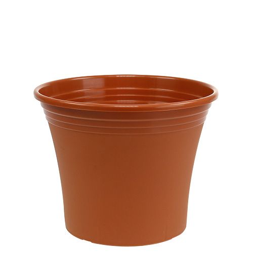 Floristik24 Maceta “Irys” plástico terracota Ø22cm H18cm, 1ud