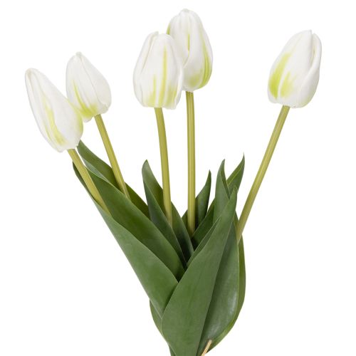 Artículo Tulipanes artificiales decorativos para un diseño interior elegante, 40 cm, 5 unidades