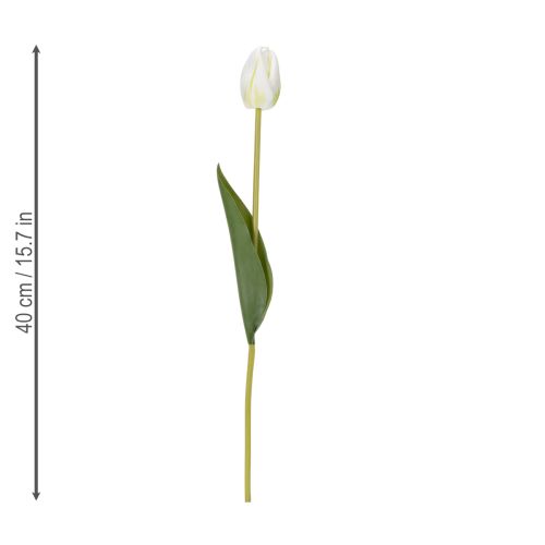 Artículo Tulipanes artificiales decorativos para un diseño interior elegante, 40 cm, 5 unidades