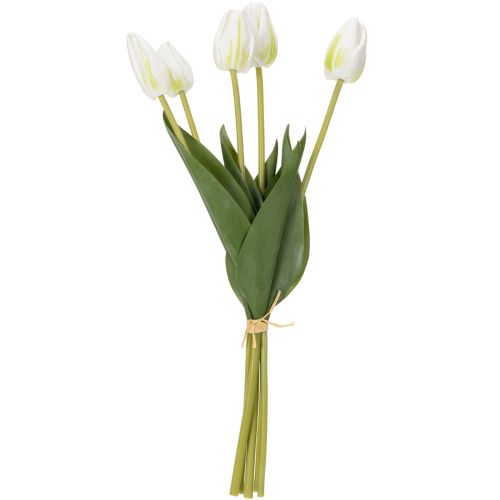 Artículo Tulipanes artificiales decorativos para un diseño interior elegante, 40 cm, 5 unidades