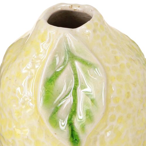Artículo Decoración cerámica limonero - Decoración de mesa mediterránea con diseño de frutas 13x8x22cm