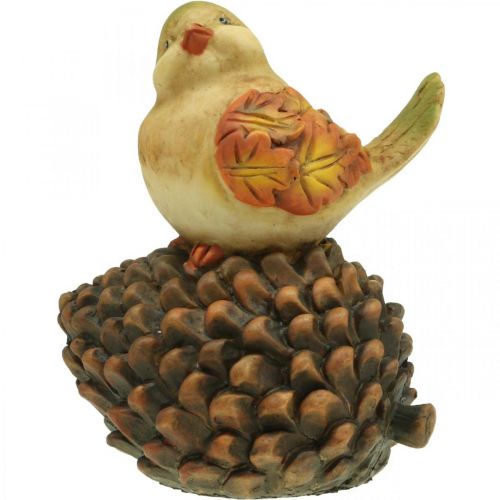 Artículo Decoración otoñal decoración de pájaros cono figura de pájaro otoño H19cm