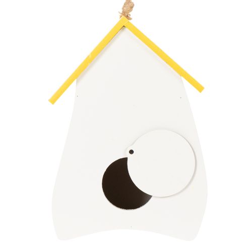 Artículo Casita para pájaros decorativa con estampado floral para uso en interiores y balcones, 21 cm