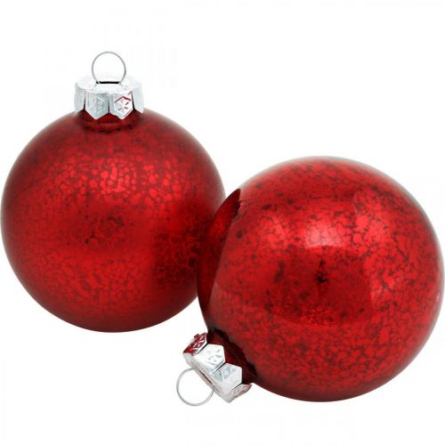 Género Teoría establecida ironía Floristik24.es Adornos para árboles de Navidad, colgantes para árboles,  bolas de Navidad jaspeado rojo H8.5cm Ø7.5cm vidrio real 14pcs - comprar  barato en línea