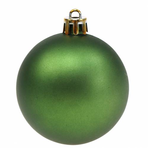 Floristik24 Decoración del árbol de Navidad Bola de Navidad verde Ø6cm 12 piezas