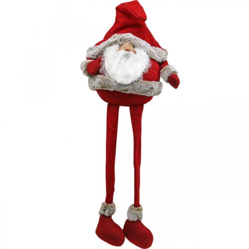 Taburete borde Papá Noel figura decorativa Navidad 28×22×88cm