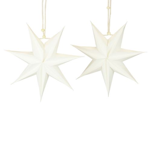 Floristik24 Ventana de Pascua, estrellas de papel navideñas, estrella plegable Ø21cm 4ud