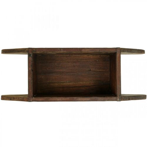 Artículo Caja de madera vintage macetero forma ladrillo madera 42×14,5cm