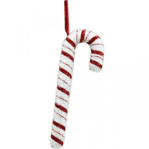 Floristik24 Bastón de caramelo Deco Christmas Red White Striped H34cm