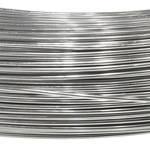 Artículo Alambre artesanal alambre de aluminio plateado alambre decorativo Ø1,5mm 1000g