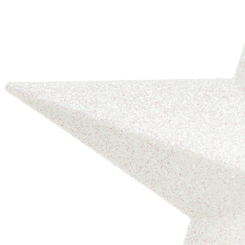 Artículo Adorno para árbol blanco brillante de 19 cm: irrompible y brillante, perfecto para elegantes decoraciones navideñas