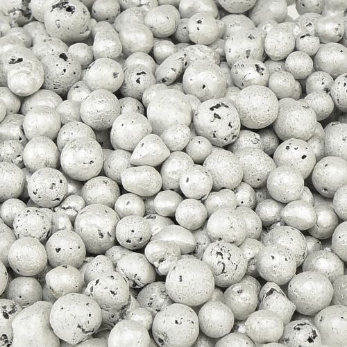 Artículo Cuentas decorativas brillantes 4mm - 8mm blanco 1l