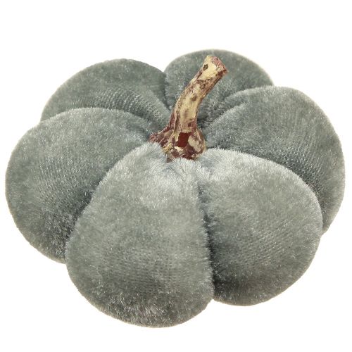 Artículo Tela Decorativa Calabazas Aterciopelada Crema Gris Otoño Ø7cm 9uds