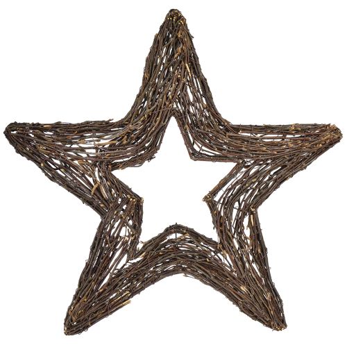 Estrellas decorativas para colgar estrellas de sauce natural 48cm 2ud