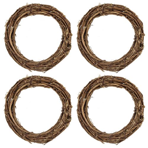 Artículo Corona de vid decorativa corona de puerta natural otoño Ø20cm 4ud