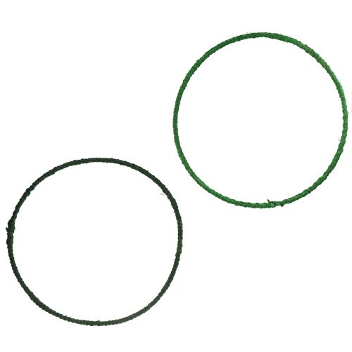 Anillo decorativo lazo decorativo de yute verde verde oscuro Ø30cm 4ud