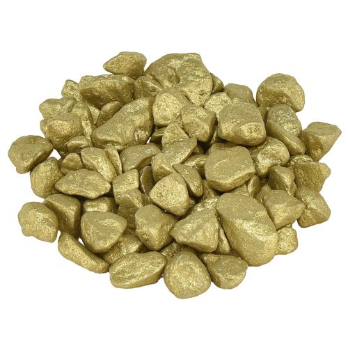 Piedras decorativas decoración de mesa decoración dispersa oro amarillo 9mm–13mm 2kg