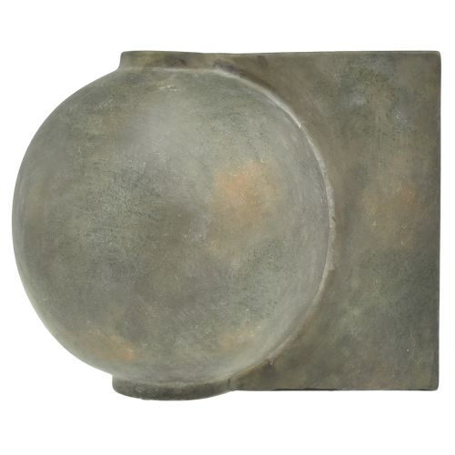 Artículo Jarrón decorativo de cerámica aspecto antiguo gris bronce 30×20×24cm