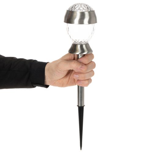 Artículo Luces solares para jardín, tipo globo con estaca para el suelo, 36 cm, 4 unidades