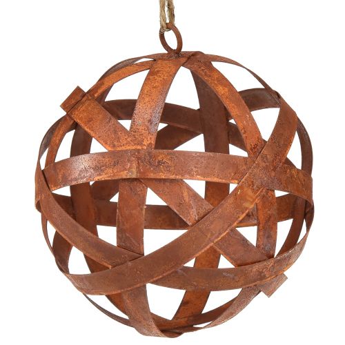Bola de metal oxidado Ø15cm, 2 piezas - Bolas decorativas de jardín para tu decoración exterior