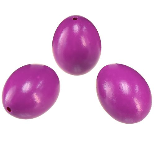 Floristik24 Huevos de Pascua huevos de gallina rosa vaciados de colores Ø4cm 10 piezas