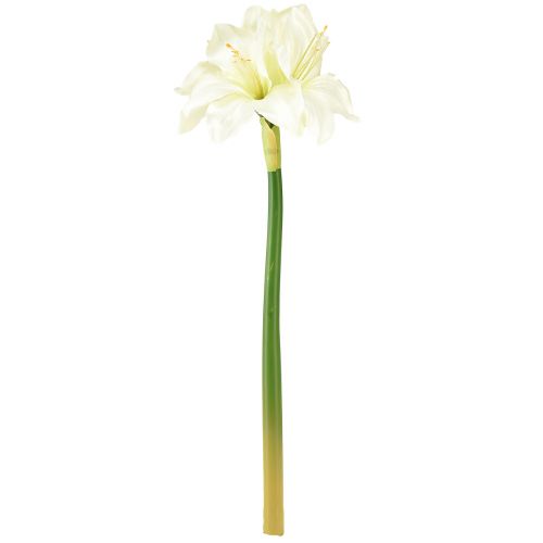 Artículo Estrella de caballero artificial como flores artificiales reales amarilis blanca 40 cm 3 piezas